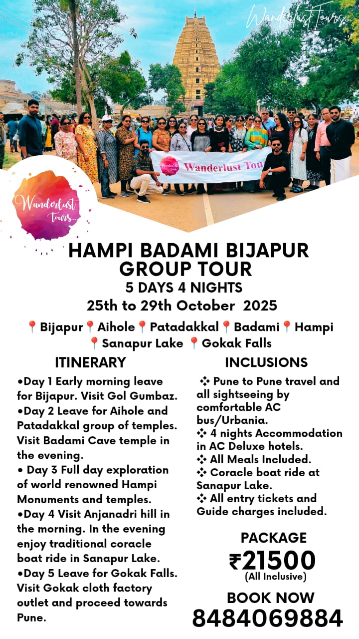 Hampi Itinerary Map