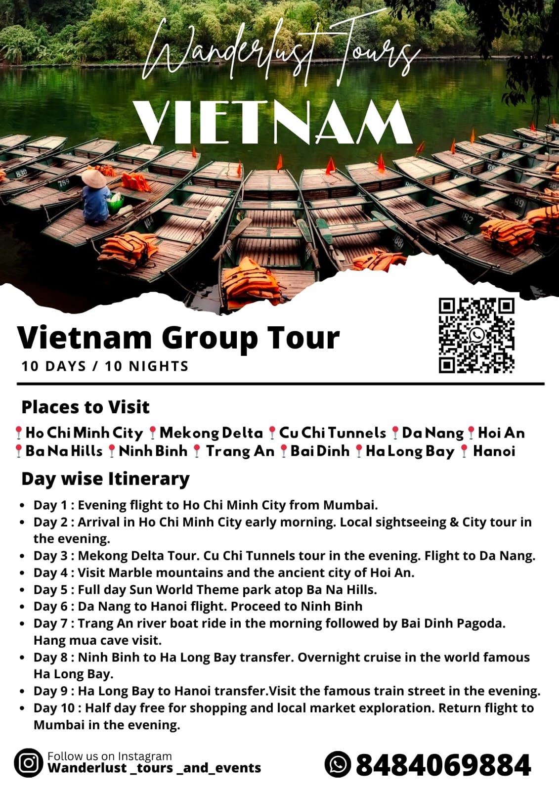 Vietnam Itinerary Map